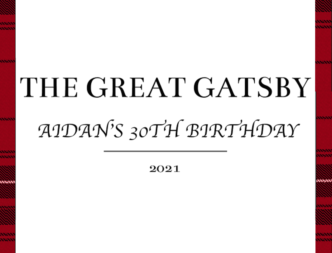 30th Birthday of Aidan - Snappy Photobooths